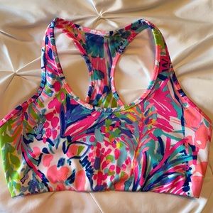 Lily Pulitzer Sports Bra in Gumbo Limbo